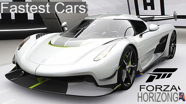 Lista de guía de autos más rápidos de Forza Horizon 5