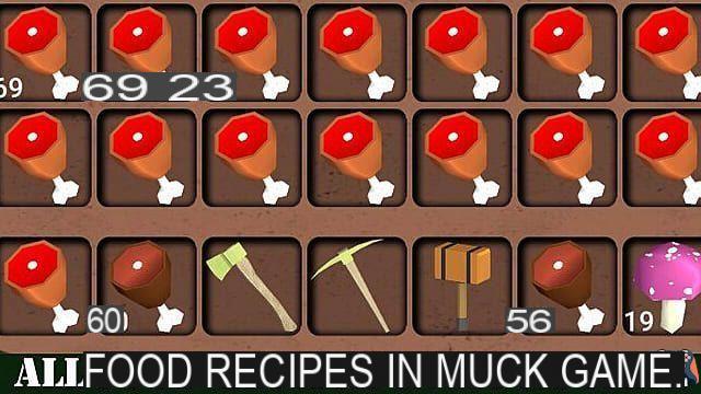 Muck: Guía de todas las recetas de comida
