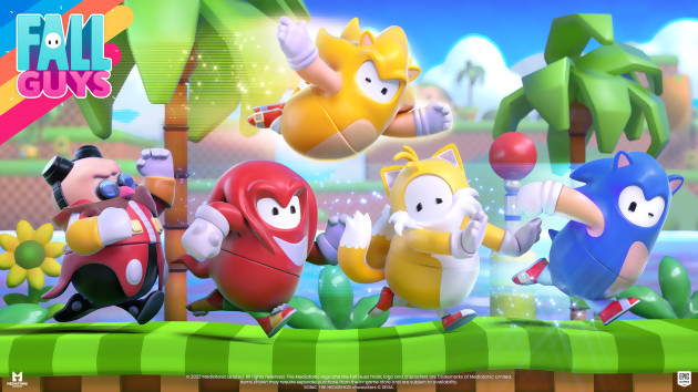 Fall Guys: Sonic, Tails y Knuckles aterrizan en el juego, imágenes y tráiler