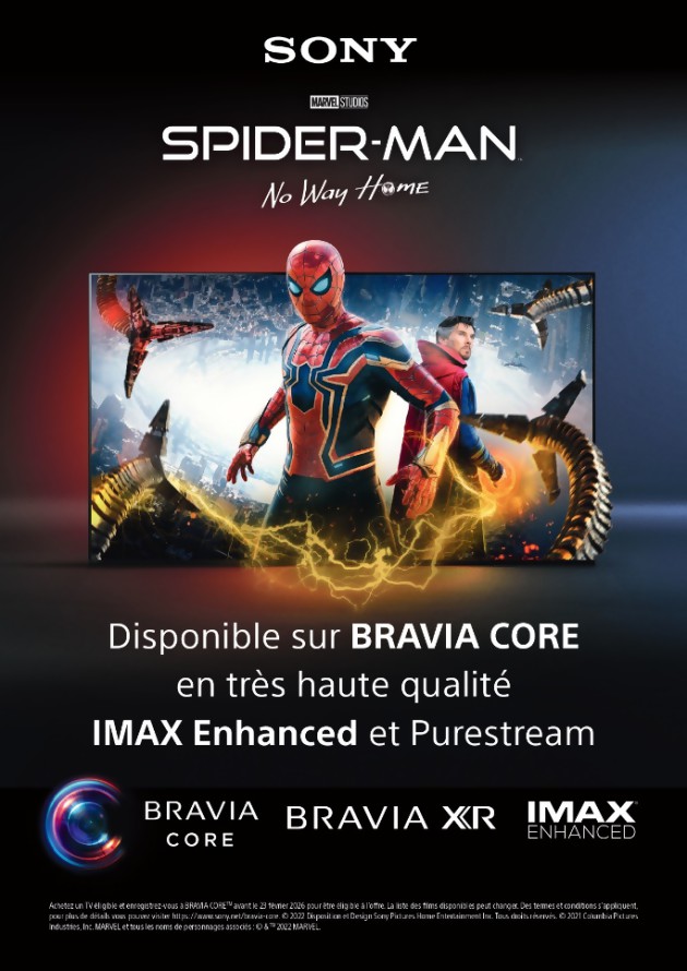 Spider-Man No Way Home: la versión mejorada de IMAX exclusivamente en la plataforma Bravia Core de Sony