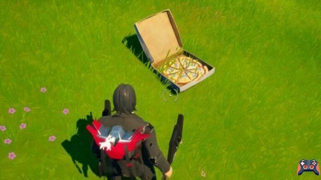 Como remover fatias de pizza de um item Fortnite Pizza Party