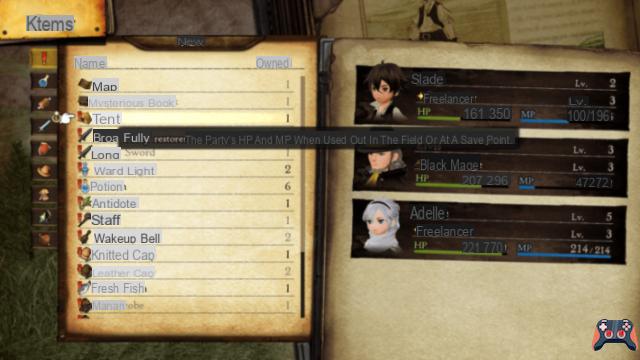 Where to buy tents and how to use them in Bravely Default 2