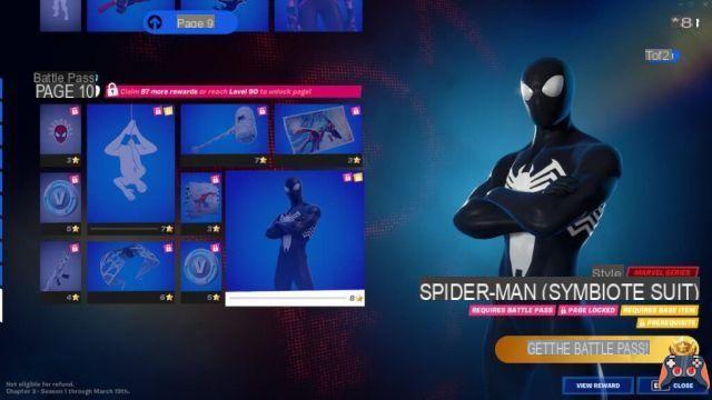 Come ottenere l'abito da simbionte Spider-Man in Fortnite Capitolo 3?