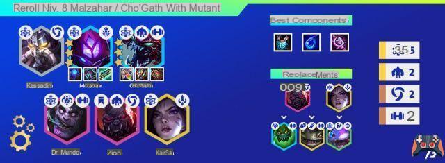 TFT: Compo Reroll Malzahar e Cho'Gath con Mutant