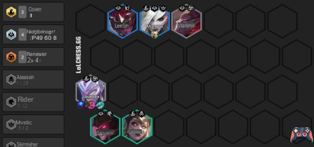 TFT: Compo Lissandra and Vladimir Reroll with Assembly (Coven) and Regenerator (Renewer)