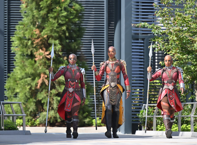 Avengers Campus: inauguration at Disneyland Paris with Brie Larson, Pom Klementieff (Mantis) and Iman Vellani (Ms Marvel)