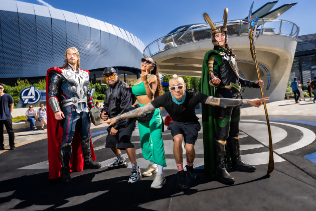 Avengers Campus: inauguration at Disneyland Paris with Brie Larson, Pom Klementieff (Mantis) and Iman Vellani (Ms Marvel)