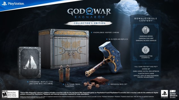 God of War Ragnarök: sarà il 9 novembre, ci sarà la replica di Mjölnir nelle edizioni da collezione