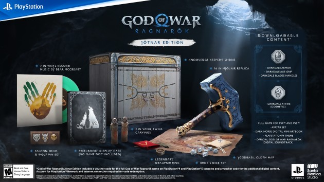 God of War Ragnarök: sarà il 9 novembre, ci sarà la replica di Mjölnir nelle edizioni da collezione