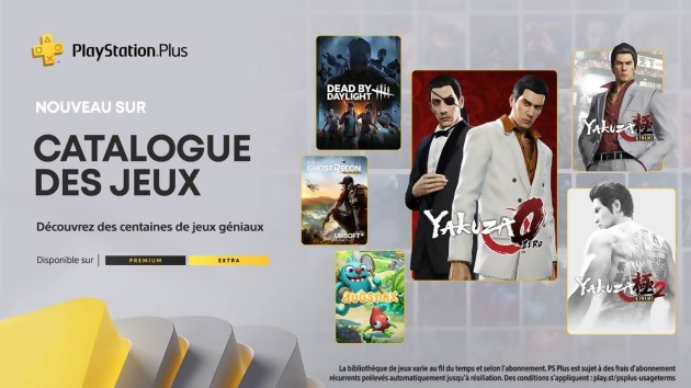 PlayStation Plus Extra + Premium: the games of the month for August 2022, there is Yakuza and Dead by Daylight