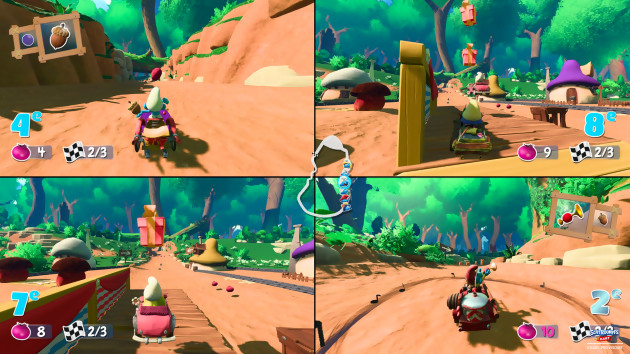 Smurfs Kart: a Mario Kart like by the creators of V-Rally and Gear.Club, first images