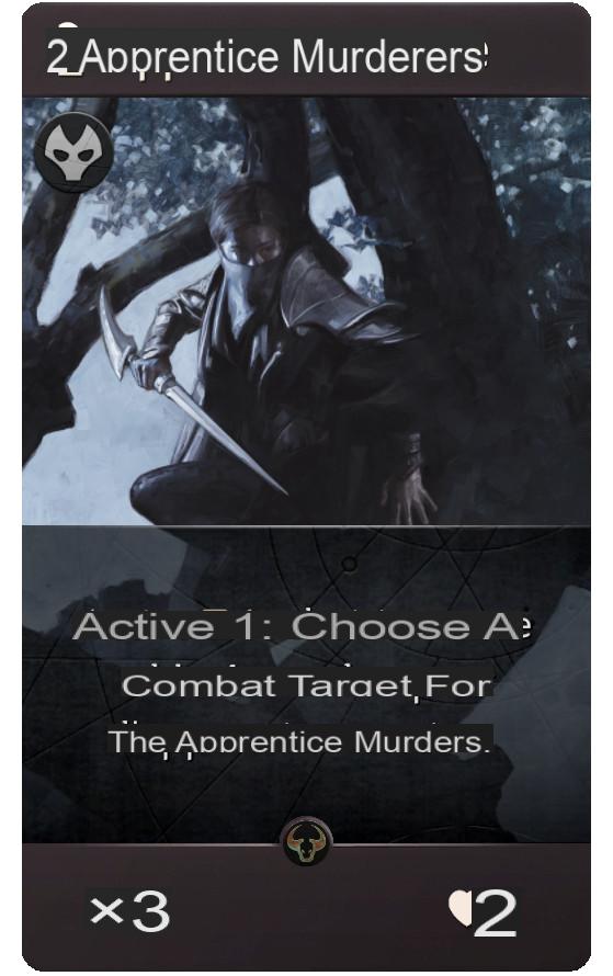 Artefato: Aprendiz de Assassino - Informações e Detalhes do Cartão de Aprendiz de Assassino